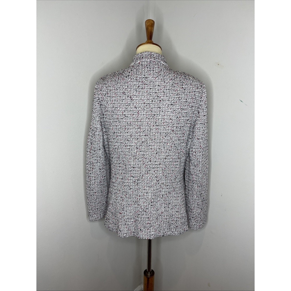 Womens St. John Tweed One-Button Blazer Jacket Sz 8 - Picture 3 of 9